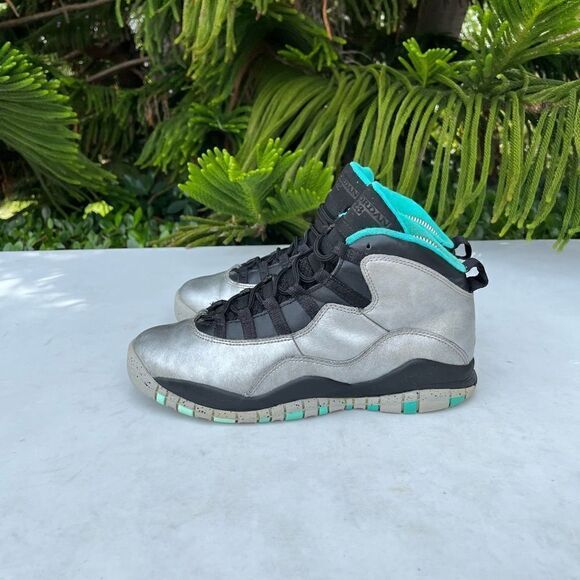 Jordan 10 Retro 30TH Lady Liberty Metallic Shoes Youth Womens Size: 8 - Picture 5 of 8
